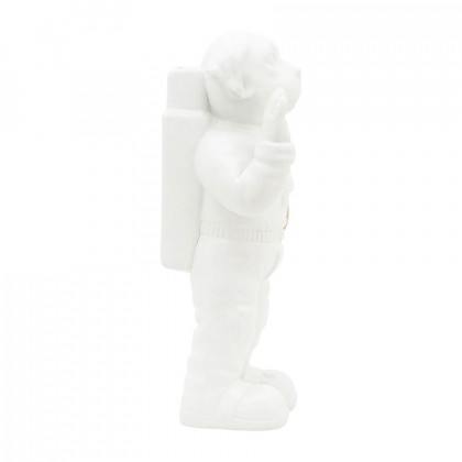 Sagebrook 12" Ceramic Astro Dog Decor - White/Gold