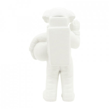 Sagebrook 12" Ceramic Astro Dog Decor - White/Gold