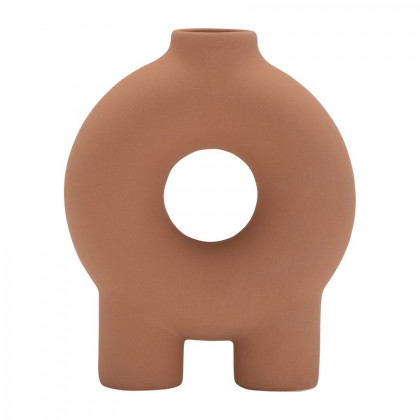 Sagebrook - 11" Ceramic Ring Pattern Vase
