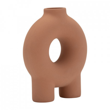 Sagebrook - 6" Ceramic Stripe Oval Vase