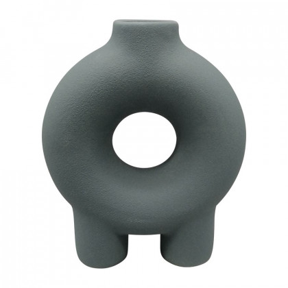 Sagebrook - 6" Ceramic Stripe Oval Vase
