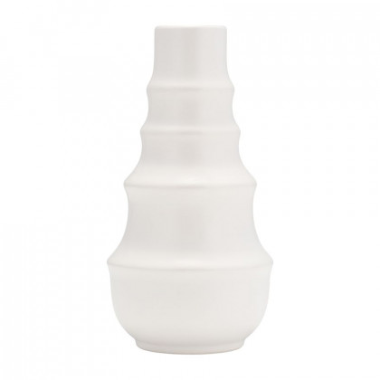 Sagebrook - 11" Ceramic Ring Pattern Vase