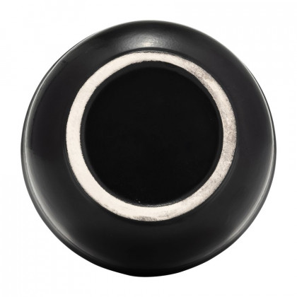 Sagebrook 11" Ceramic Ring Pattern Vase - Black