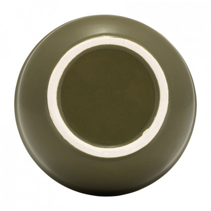 Sagebrook 11" Ceramic Ring Pattern Vase - Olive