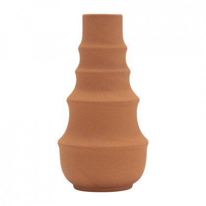 Sagebrook - 11" Ceramic Ring Pattern Vase