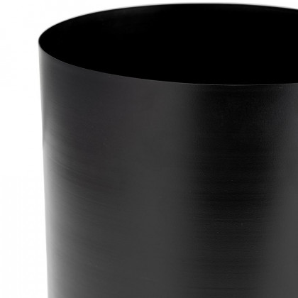 Sagebrook 10" Metal Flat Round Base Planter - Black