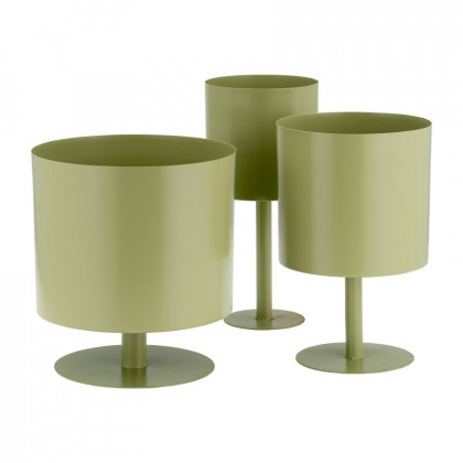 Sagebrook 10" Metal Flat Round Base Planter - Tendril