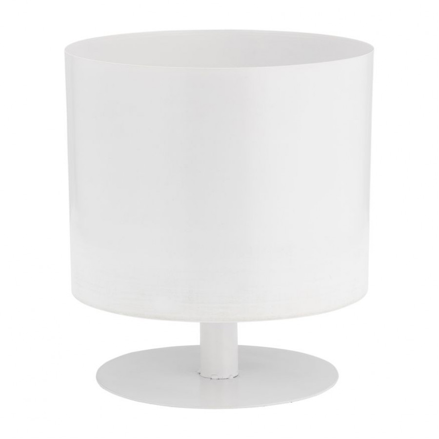Sagebrook 10" Metal Flat Round Base Planter - White