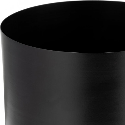 Sagebrook 6" Metal Flat Round Base Planter - Black