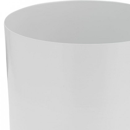 Sagebrook 6" Metal Flat Round Base Planter - White