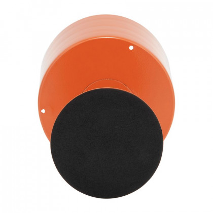 Sagebrook 6" Metal Flat Round Base Planter - Burnt Orange