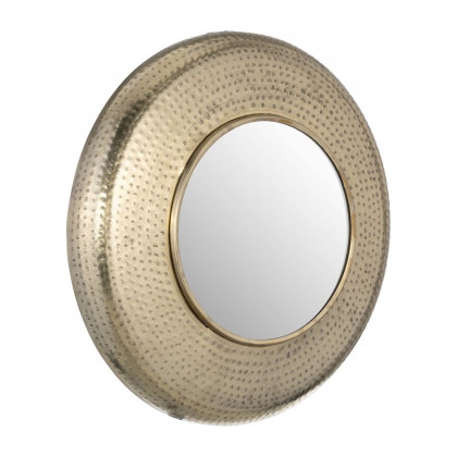 Sagebrook - Metal Hammered Mirror in Gold