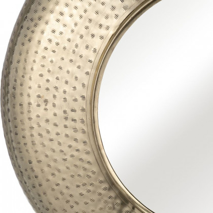 Sagebrook - Metal Hammered Mirror in Gold