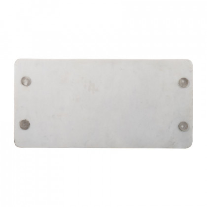 Sagebrook 2" Marble Tray With Handles - White/Gold