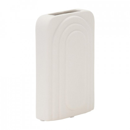 Sagebrook 7" Dolomite Rectangular Vase - White