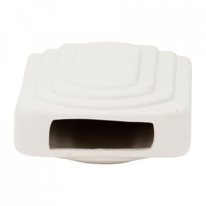 Sagebrook 7" Dolomite Rectangular Vase - White