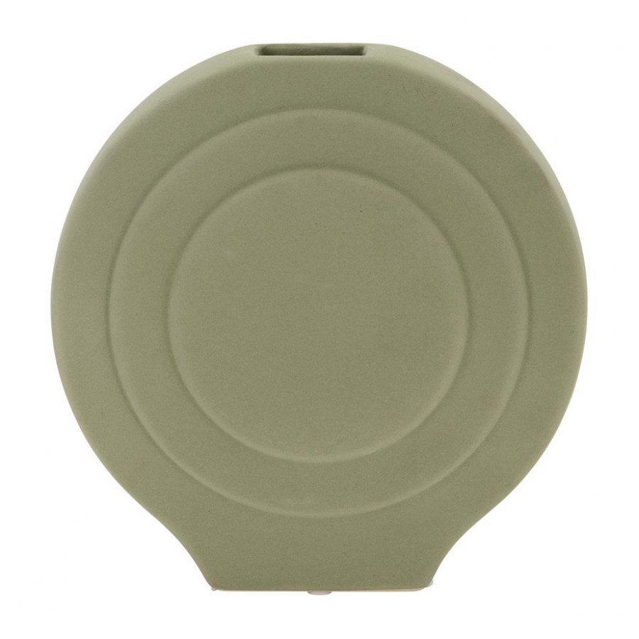 Sagebrook 7" Dolomite Round Vase - Dark Sage