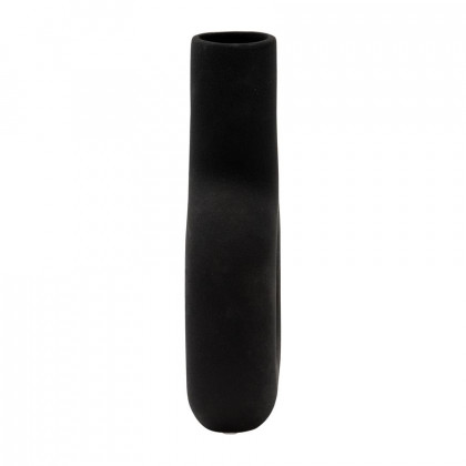 Sagebrook 8" Dol Open Cut Vase - Black