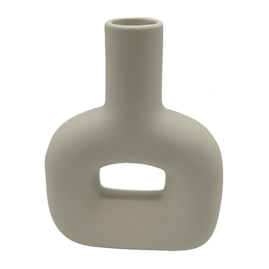 Sagebrook 8" Dol Open Cut Vase - Cotton