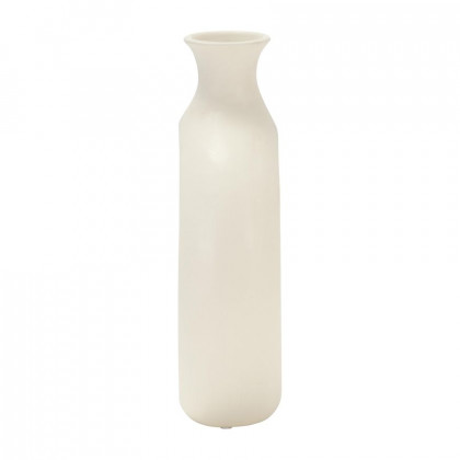 Sagebrook 10" Dolomite Open Cut Vase - Cotton