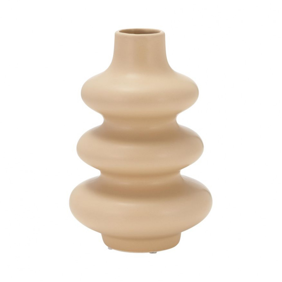 Sagebrook 9" Dolomite Stacked Spheres - Irish Cream