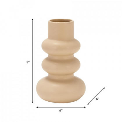Sagebrook 10" Dolomite Stacked Spheres - Irish Cream
