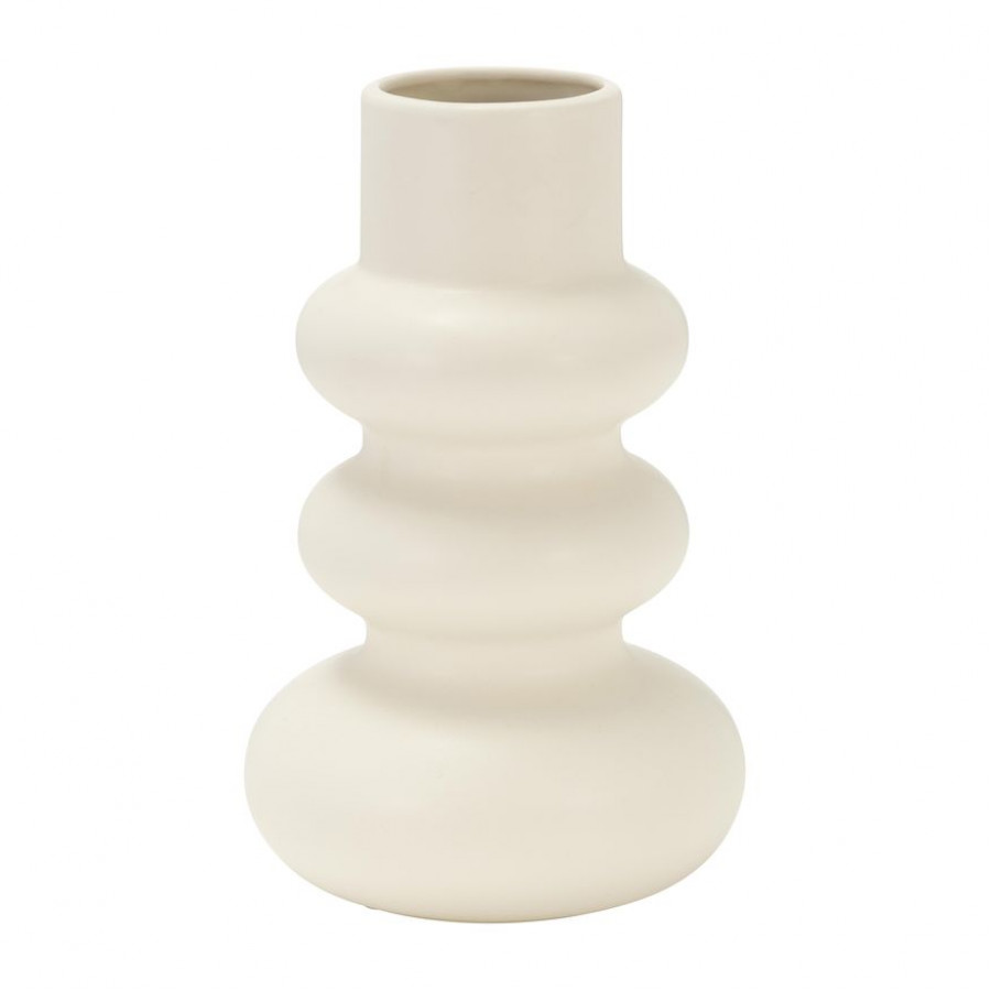 Sagebrook 10" Dolomite Stacked Spheres - Cotton