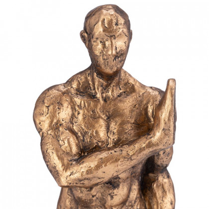 Sagebrook - 10" Resin Push Wall Bookends (Set Of 2) in Bronze