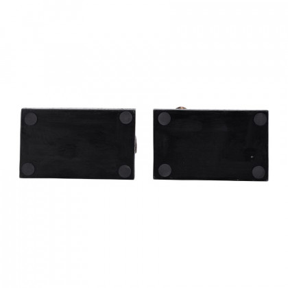 Sagebrook - 10" Resin Push Wall Bookends (Set Of 2) in Bronze