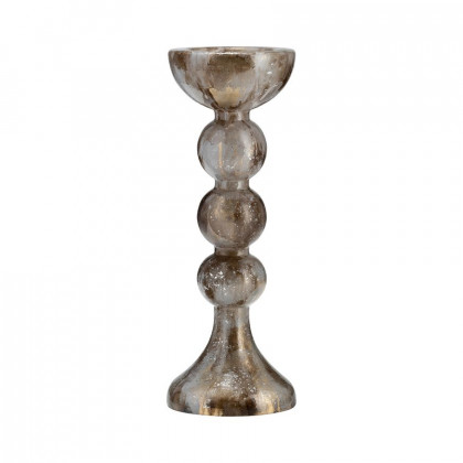Sagebrook - 18" Glass Hurricane With Sphere Base