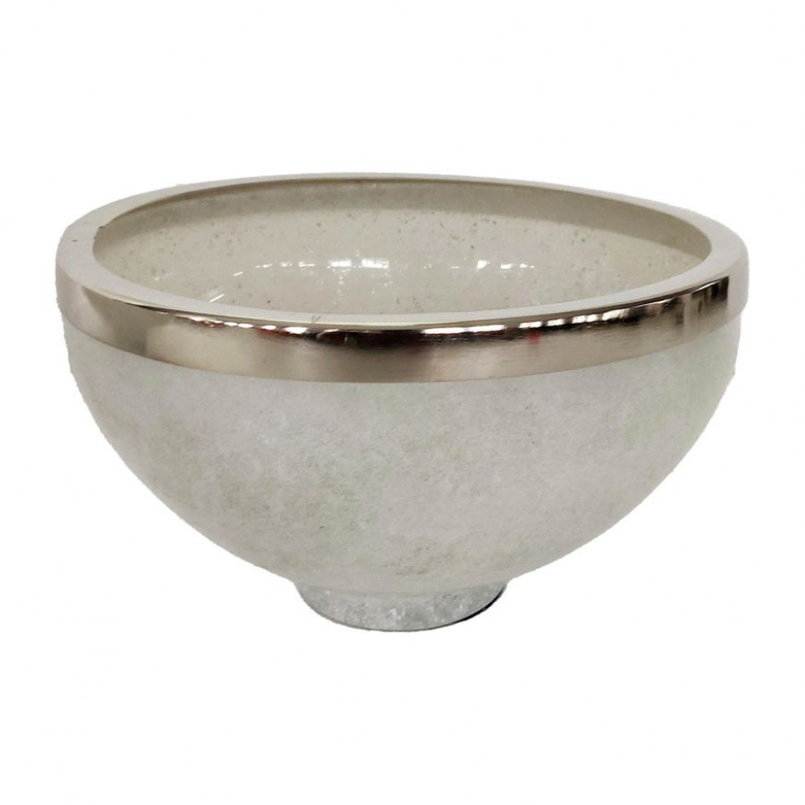 Sagebrook - 10" Glass Bowl With Ring Decor