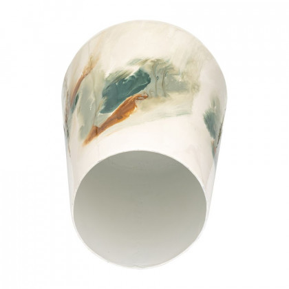 Sagebrook 13" Iron Colored Stained Vase - White