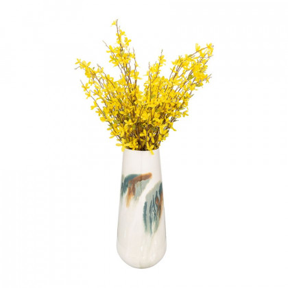 Sagebrook 17" Iron Colored Stained Vase - White