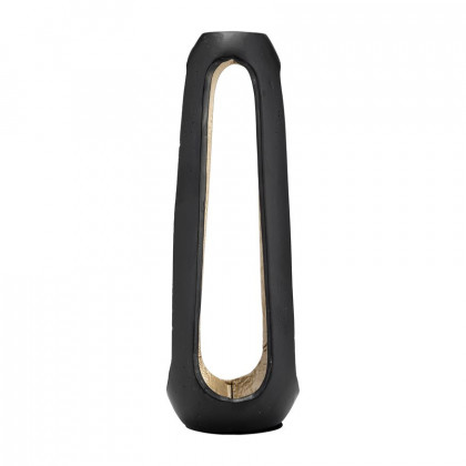 Sagebrook 18" Metal Open Vase - Matte Black