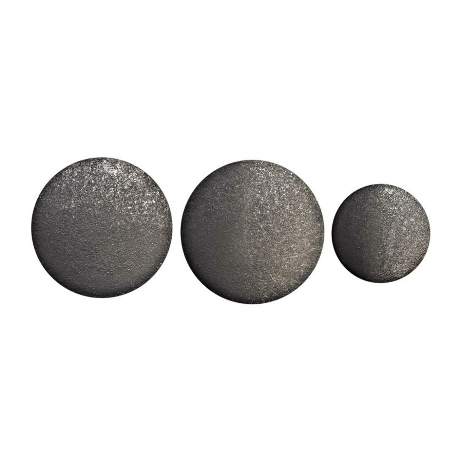 Sagebrook - Iron Circle Wall Art (Set Of 2) in Black