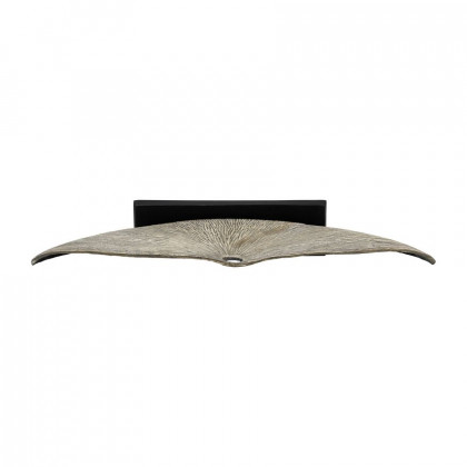 Sagebrook 13" Metal Corrugated Half Circle Sculpture - Ivory
