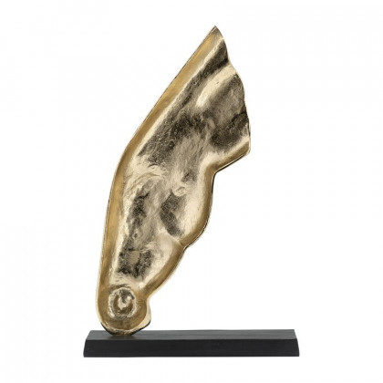 Sagebrook 24" Metal Horse Head Sculpture - Black/Gold