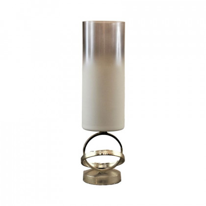 Sagebrook - 18" Glass Hurricane With Sphere Base