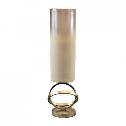 Sagebrook - 18" Glass Hurricane With Sphere Base