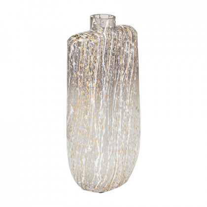 Sagebrook 13" Glass Striped Stained Vase - Multi