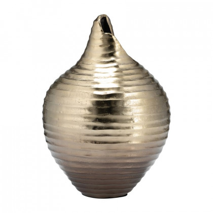 Sagebrook 16" Metal Shell Like Vase - Gold