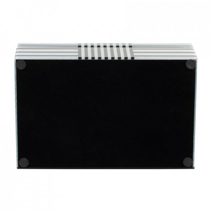 Sagebrook 8"/11" Wood Striped Boxes (Set Of 2) - Black/White