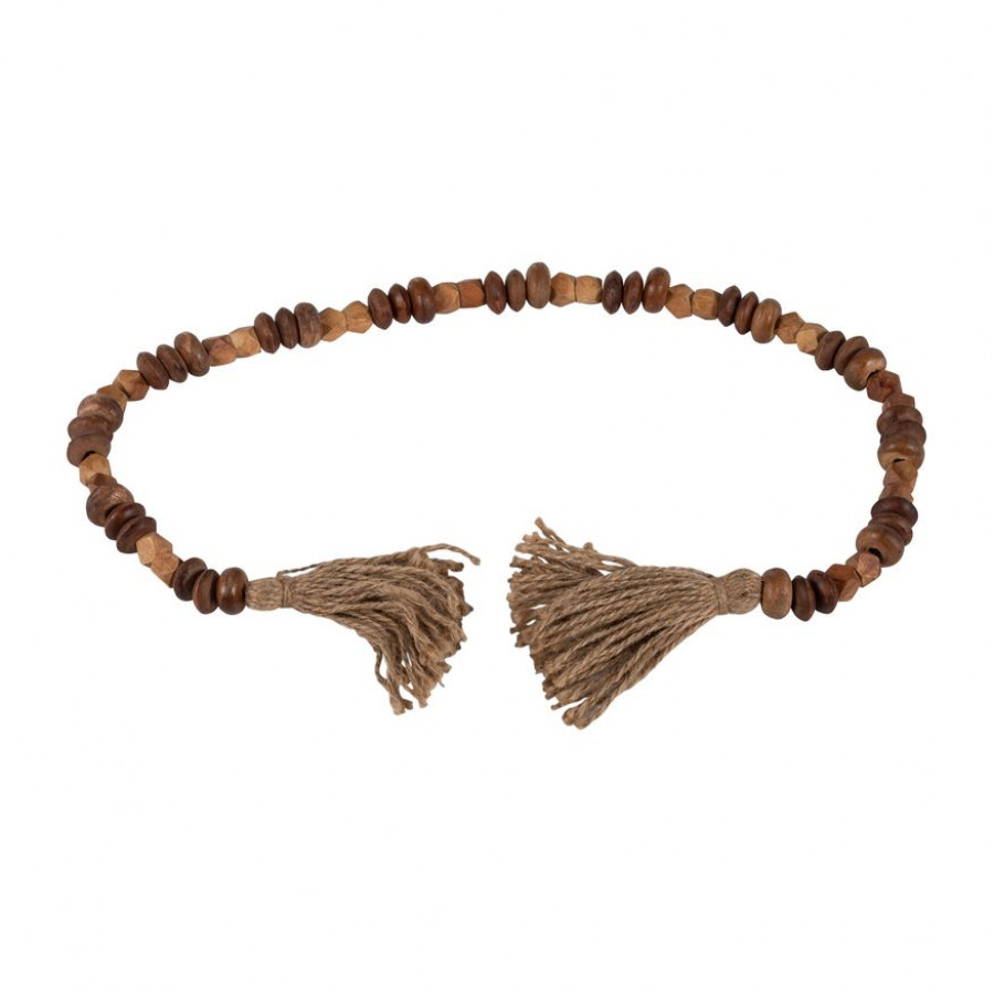 Sagebrook - 33" Wood 2-tone Bead Garland in Natural