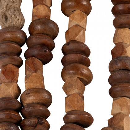 Sagebrook - 33" Wood 2-tone Bead Garland in Natural