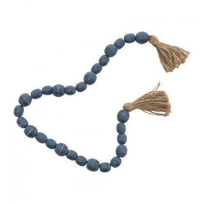 Sagebrook - 1" Wood Double Bead Garland