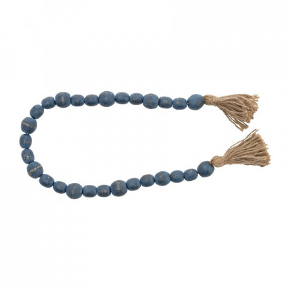 Sagebrook - 1" Wood Double Bead Garland