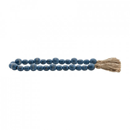 Sagebrook 33" Wood Bead Garland - Blue