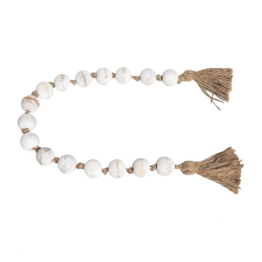 Sagebrook - 31" Wood Bead Garland