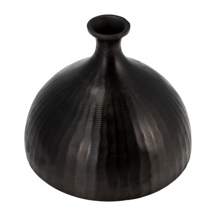 Sagebrook 9" Metal Bulbous Vase - Bronze