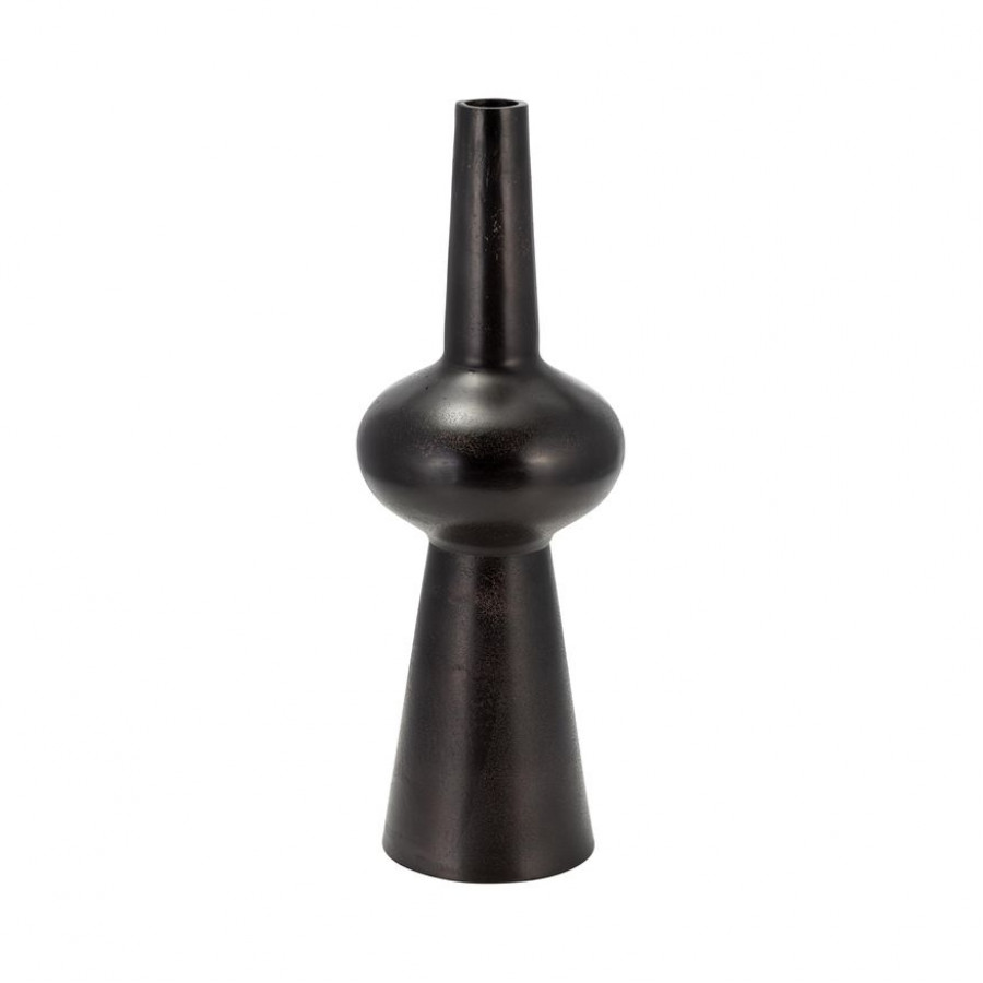 Sagebrook - 9" Metal Bulbous Vase